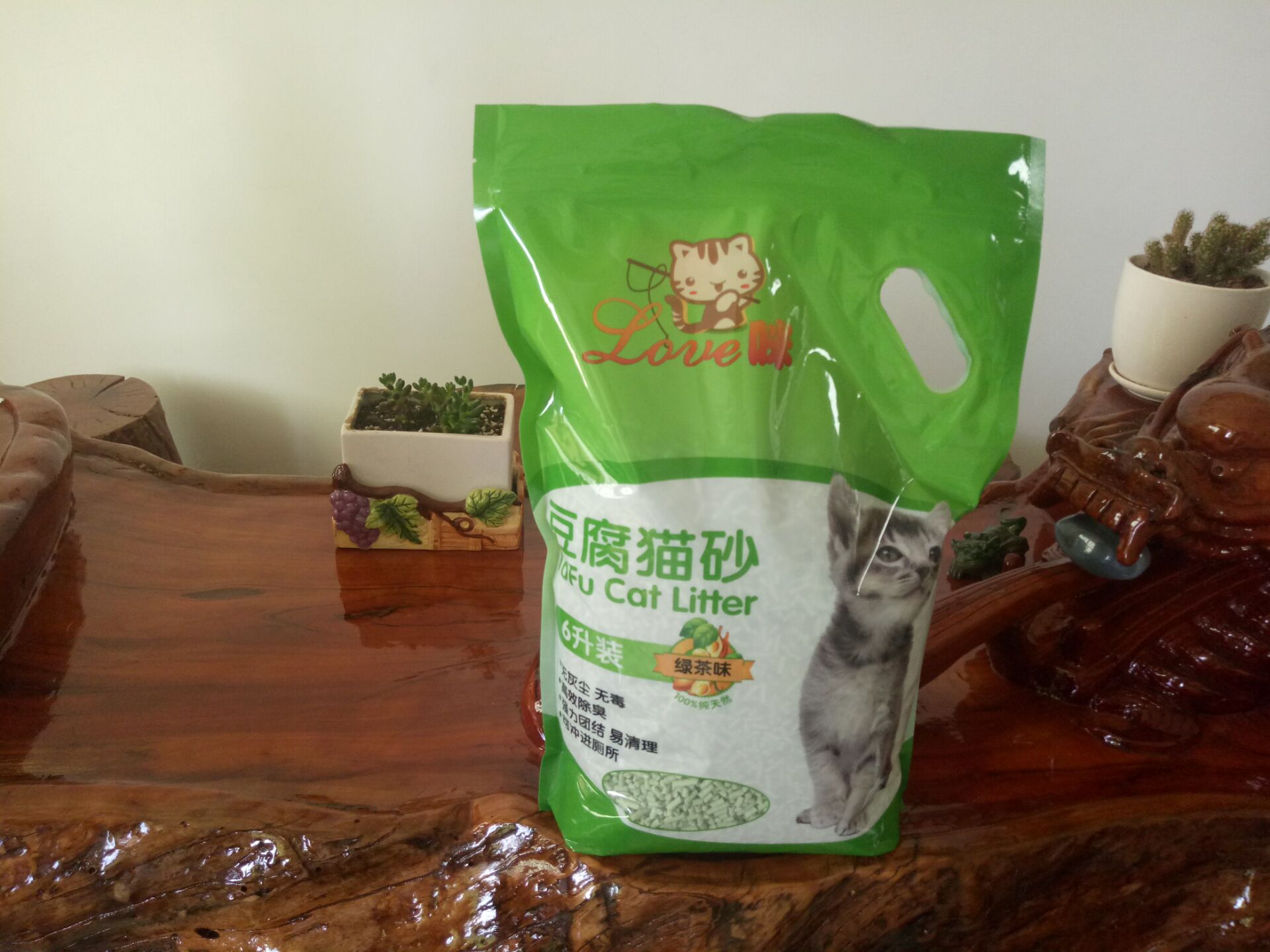 綠茶豆腐貓砂包裝